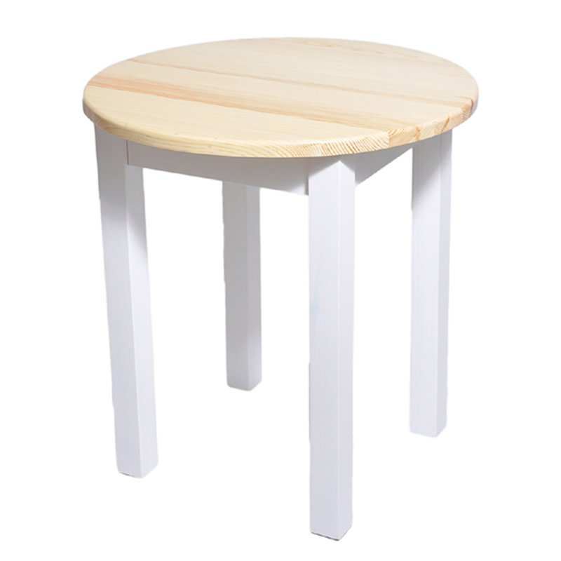 Garcia Pine Oval Solid Wood Dining Table, Pine, 75cm H x 70cm L x 70cm W