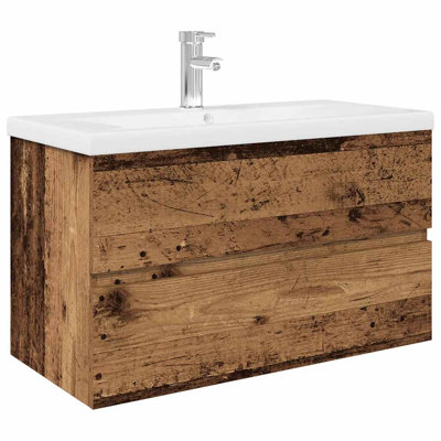 Bennjamin 80mm Single Bathroom Vanity with Integrated Ceramic Basin