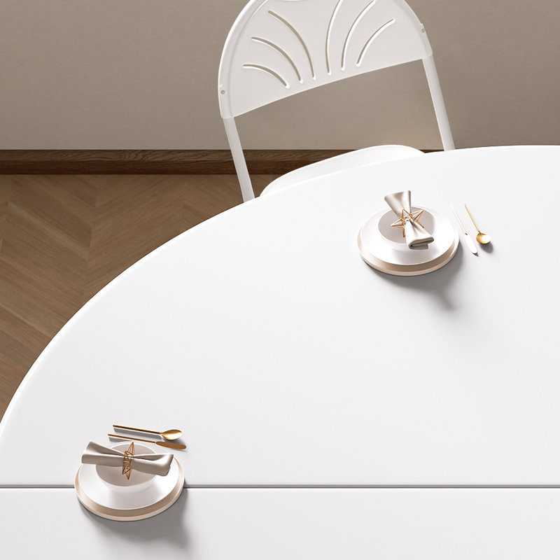 Plastic Round Folding Table, Portable Foldable Party Banquet Table for Camping Dining Outdoor Picnic, White