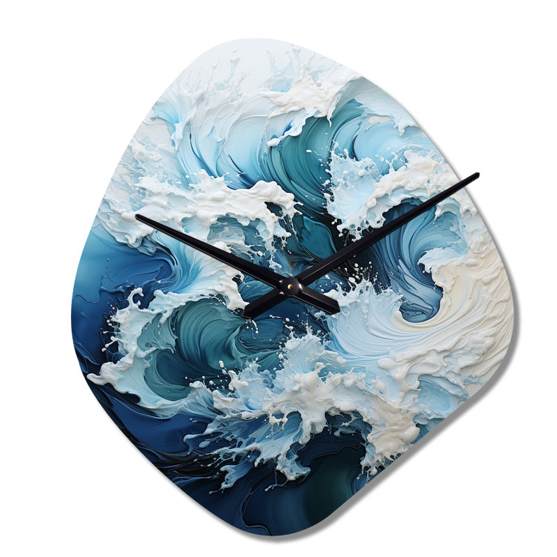Horloge murale 3D Coastal Waves, Petit