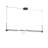 Cursive 1 - Light Black LED Kitchen Island Pendant