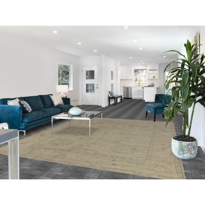 Tapis teint en laine Oushak Earth