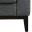 Confortable gris anthracite avec pieds en bois - cadre en contreplaqué pour un environnement stable et relaxant-523279359