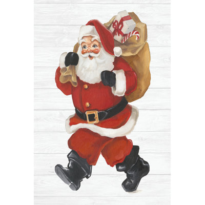 Nostalgic Santa II - Wrapped Canvas Painting