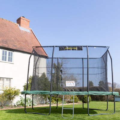 10ft x 14ft Rectangular JumpKing Trampoline with Safety Enclosure