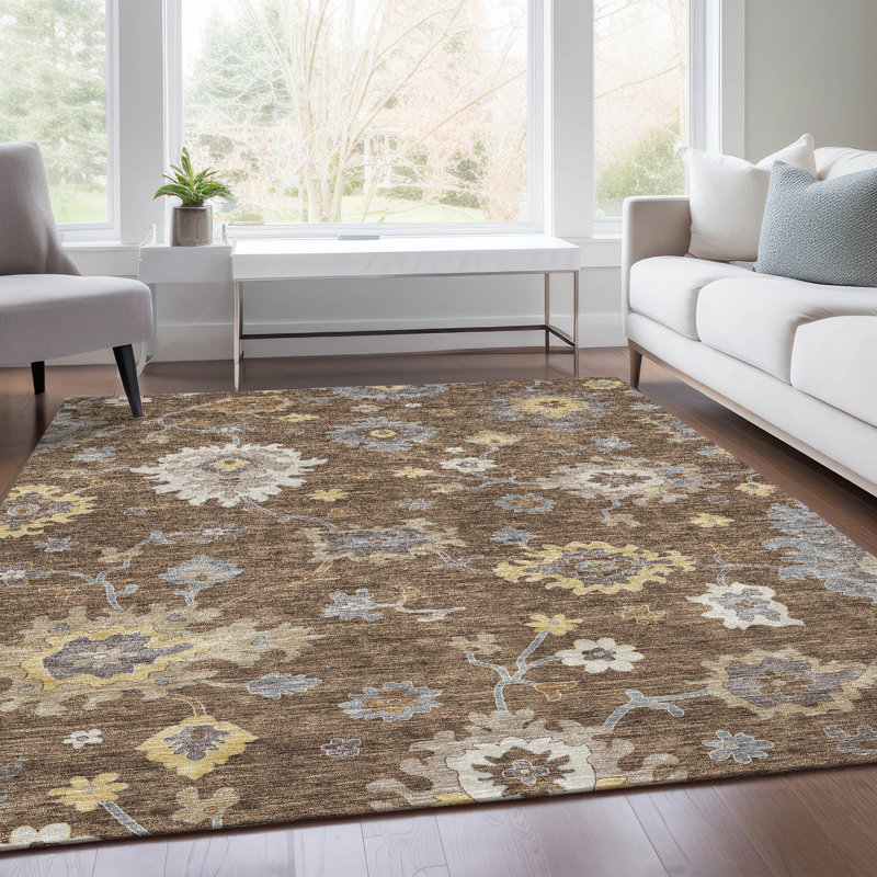 Tapis intérieur / extérieur Caziyah, Rectangulaire 3 pi x 5 pi