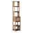 Tall Bathroom Storage Cabinet with Multiple Shelves and Vented Door, Brown and Gray - Elements Collection
