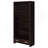 Maureen Cappuccino 5-Shelf Bookcase With Drawer
