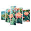 Cactus jardin en fleurs II - Art mural floral de cactus - Art mural traditionnel pour le salon