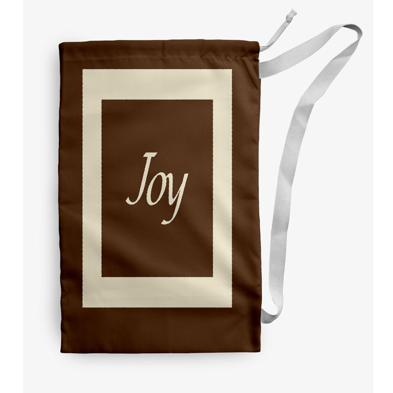 Fabric Laundry Bag with Handles, Small (29" H x 18" W), Brown