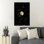 Pleine lune et ciel nocturne foncé, impression sur toile tendue