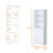 Zachary 2-Door Bookcase With Double-Door Configuration And Open Shelves