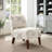 Cashaun Upholstered Butterfly Fabric Slipper Chair with Wood Legs