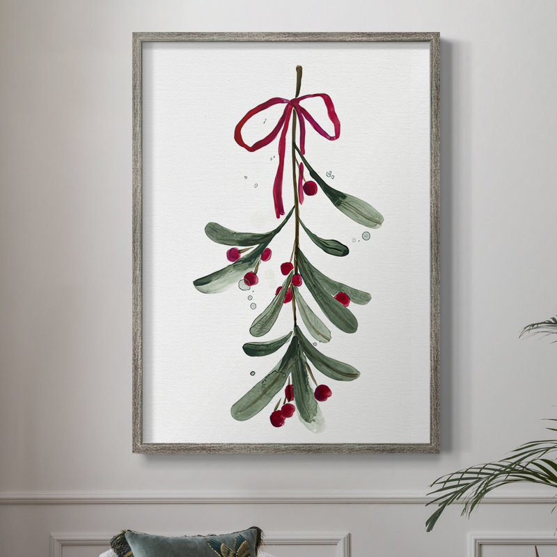 «Warm Winter Wishes V», reproduction encadrée en bois massif, H 11 po x l 9 po