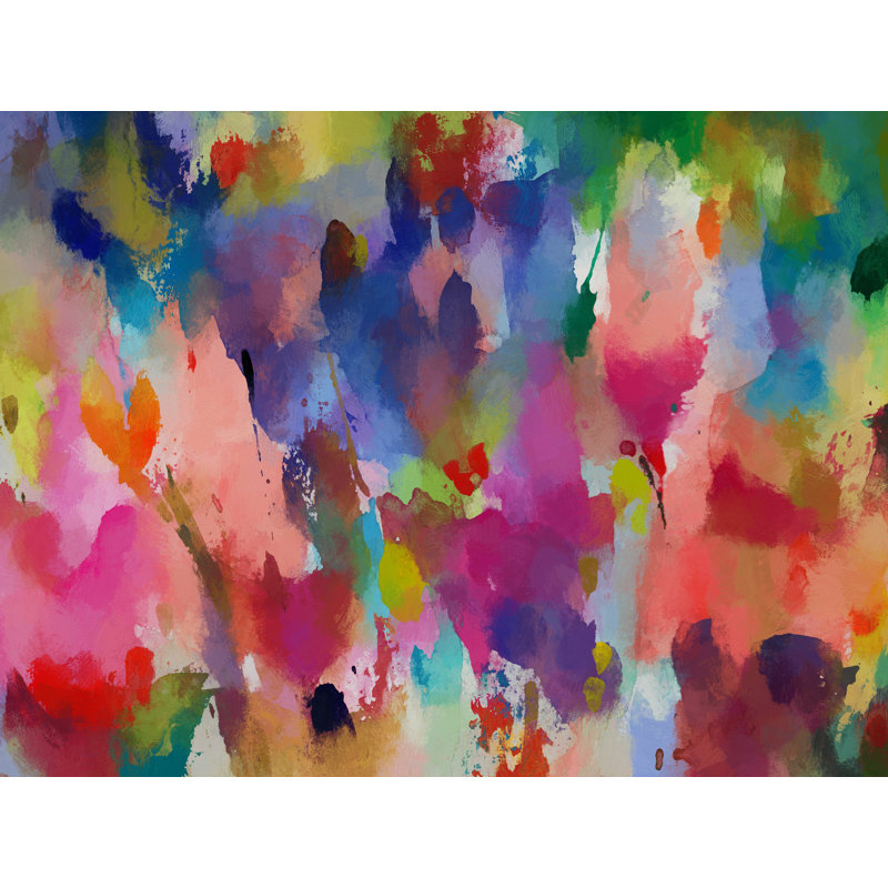 Couleurs printanières par Angel Estevez, H 24 po x l 32 po, Toile tendue