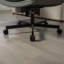 Chaise de bureau Criss Cross avec accoudoirs et roues et appui-tête réglables, chaise de bureau de coiffeuse en polyuréthane avec siège large pour les jambes croisées, chaises de bureau pivotantes pour la maison, le maquillage, les jeux, le bureau, gris-464105925
