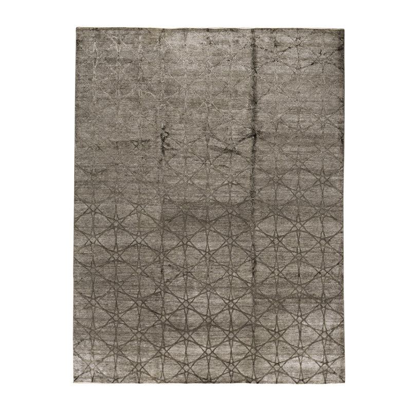 Windsom Hand-Knotted High-Quality Gray Area Rug