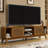 67.9" Mid-Century Modern Rattan TV Stand for TVs up to 75" for Living Room, Media Room-954190483