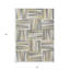 Tapis intérieur / extérieur beige lavable géométrique 3 pi x 5 pi HomeRoots