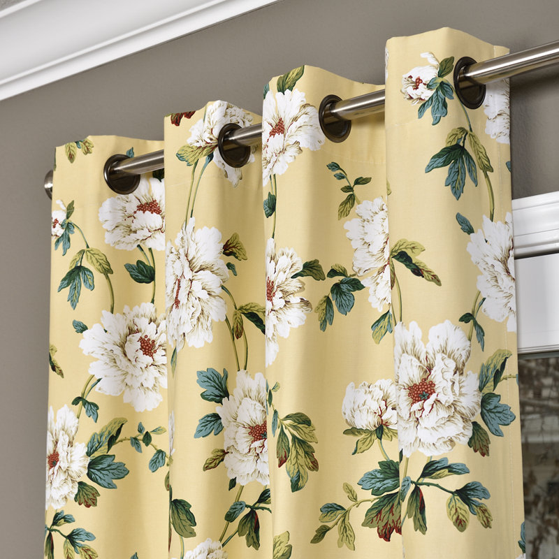 Bazemore Cotton Semi Sheer Curtain Single Panel