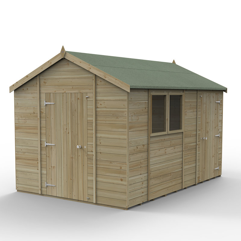 Timberdale 12 x 8 Apex Shed Combo, Yes