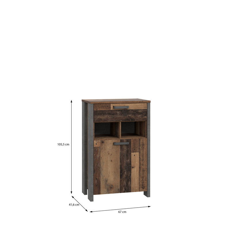 Lanham 8 Pair Shoe Storage Cabinet