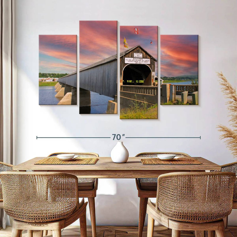 Lilie Hartland Covered Bridge, 42" H x 68" W