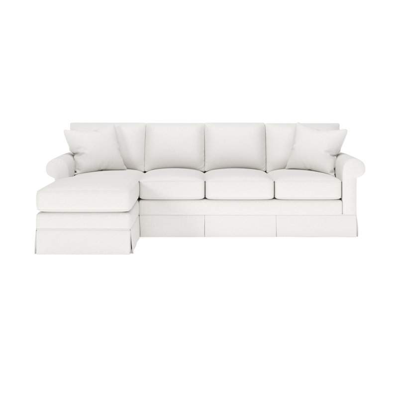 Friedman 2 - Piece Upholstered Sleeper Sectional, Left Hand Facing, Macarena Beige