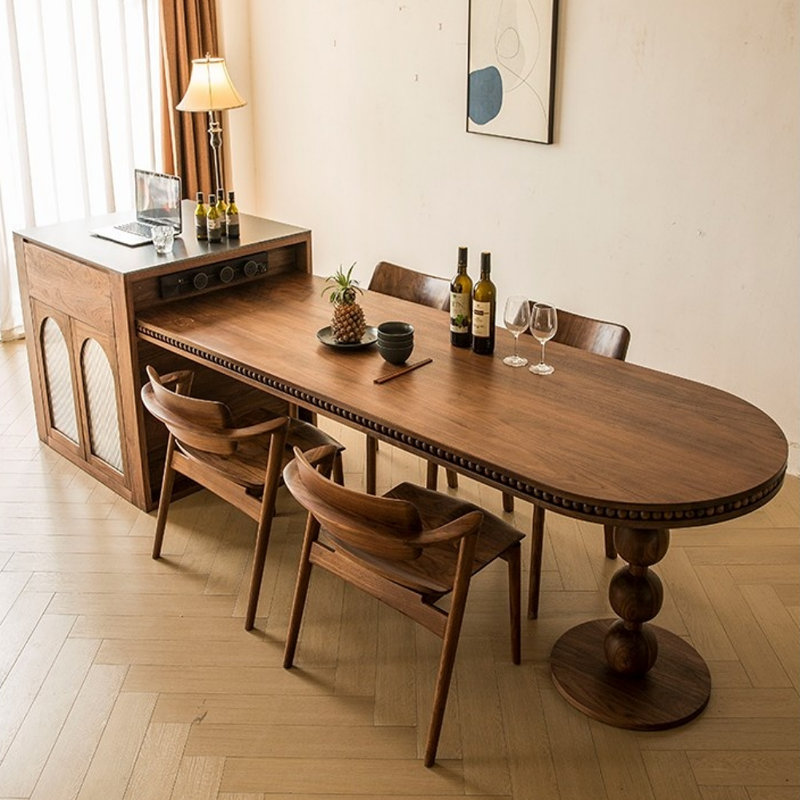 Simple and Retro Brown Design Dining Table