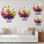 Paysage abstrait coloré I - horloge murale moderne-59913134