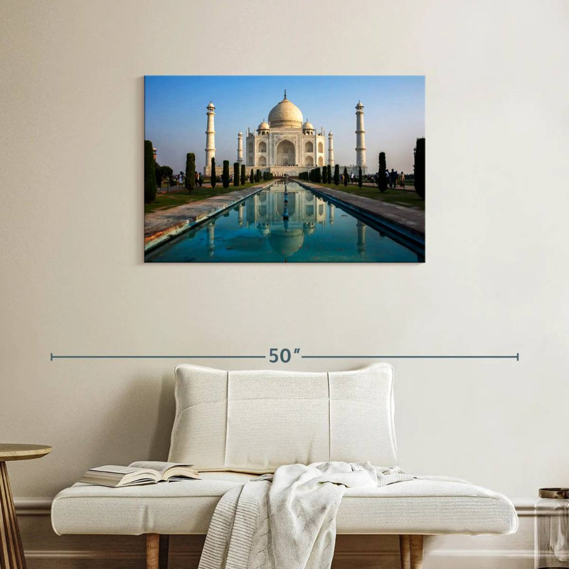 Adella Taj Mahal Pool Reflection, 24" H x 36" W