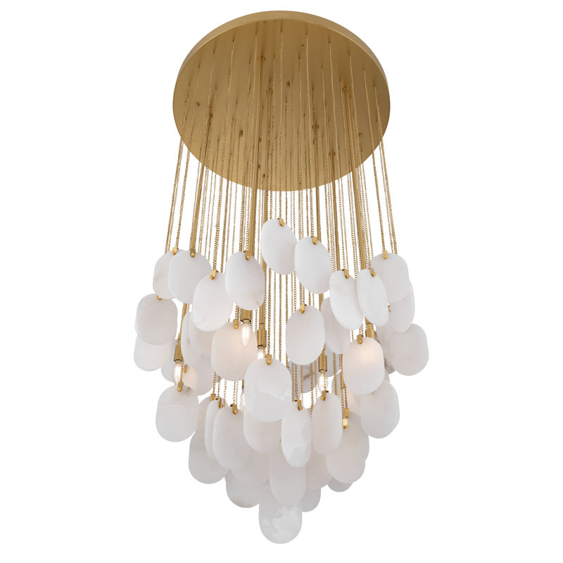Luminaire suspendu 8 lumières 35,5 po Velisse, H 44 po x l 35,5 po x P 35,5 po, 8 lumières