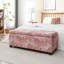 Banc de rangement en tissu à motif floral Ralphi