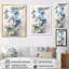 «Blue and White Geranium Minimal Expression I», reproduction sur toile-640232577-640232584