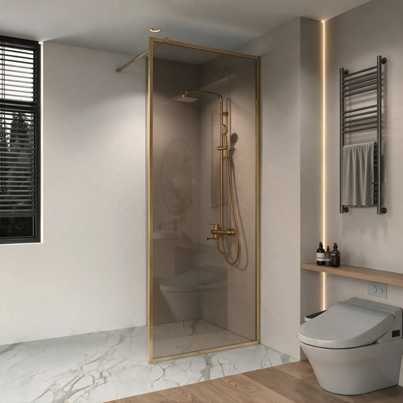 Panneau de douche Cora, Or brossé