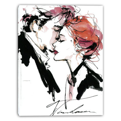 Art mural romantique sur toile tendue