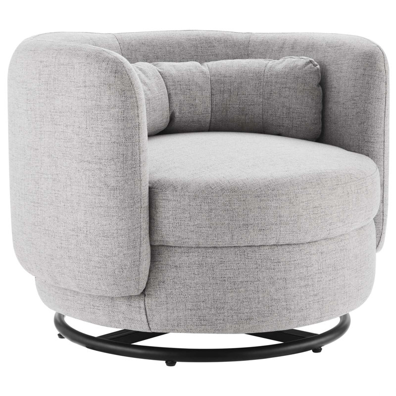 34'' W Swivel Barrel Chair