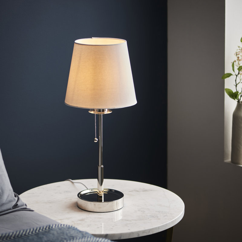 Devi Metal Buffet Lamp, Bright Nickel