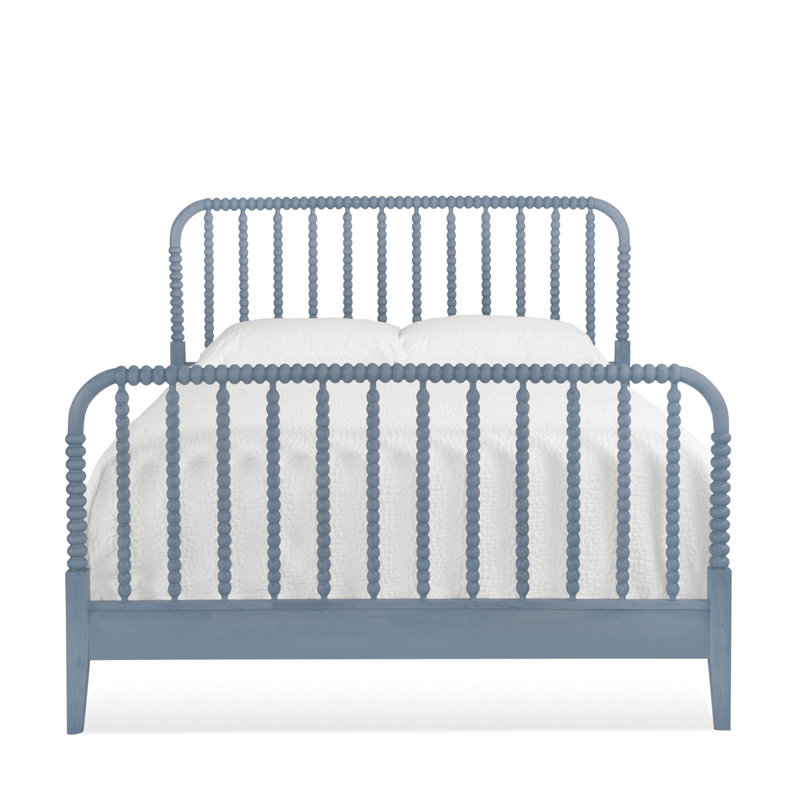 Lind Island Spindle Bed, Sea Glass, King