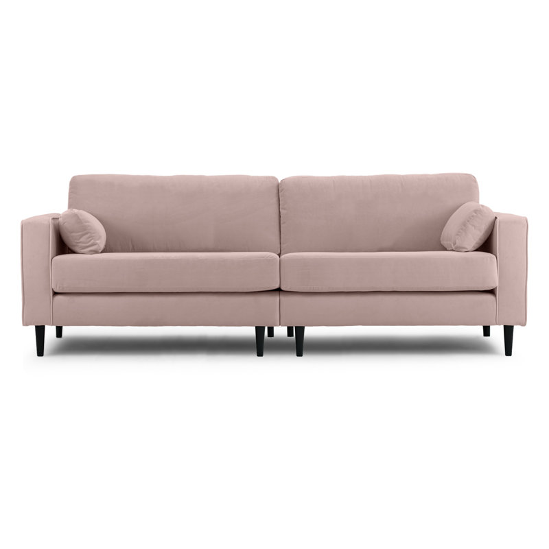 Millerville 4 Seater Velvet Sofa, Pink