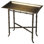 Meiling Antique Brass Tray Top Side Table