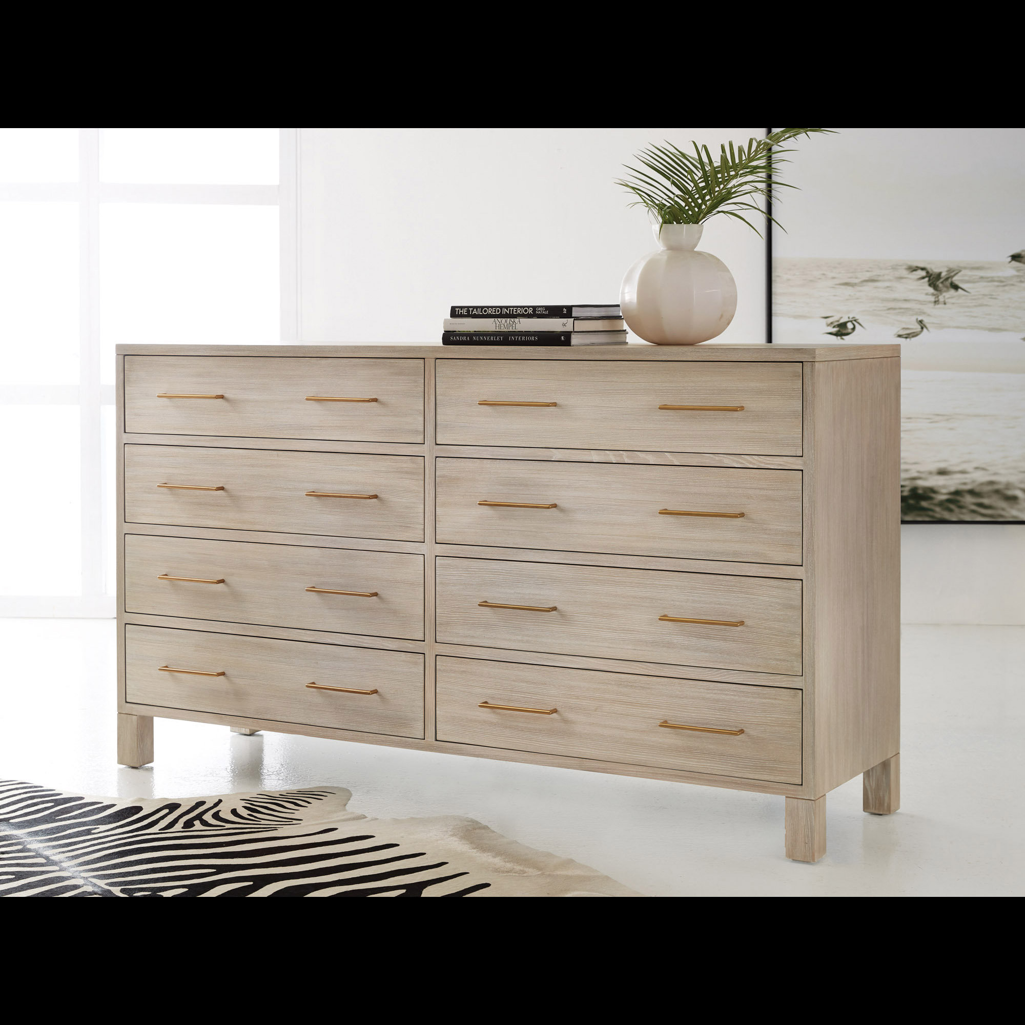 Modern History Home Maui 8 Drawer Double Dresser Wayfair