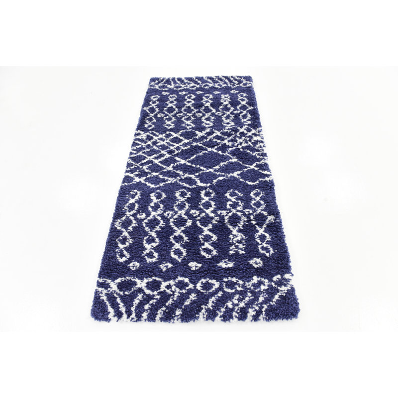Southwestern Shag Area Rug, Runner 79 x 305cm
