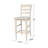 Guzik Solid Wood Counter Stool with Solid Wood Frame