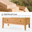 Table de bout en bois massif 28 po Shelli Modern à 2 tiroirs avec prise de courant et port USB (ensemble de 2)-921076627