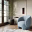 Fauteuil en velours l 28 po Crystina-1290305654