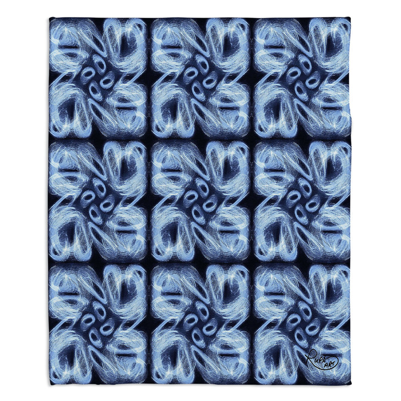 Hand Woven Throw Blanket, 51" W x 60" L