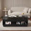 Table basse moderne moderne avec 4 tiroirs et 2 tablettes-756171054