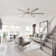 Jasmien 70" Modern Large Ceiling Fan with LED Lights and Remote Control