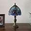 Lampe de table Navasart Tiffany en verre teinté avec ampoule DEL incluse l 8 po x P 8 po x H 15 po-853184293